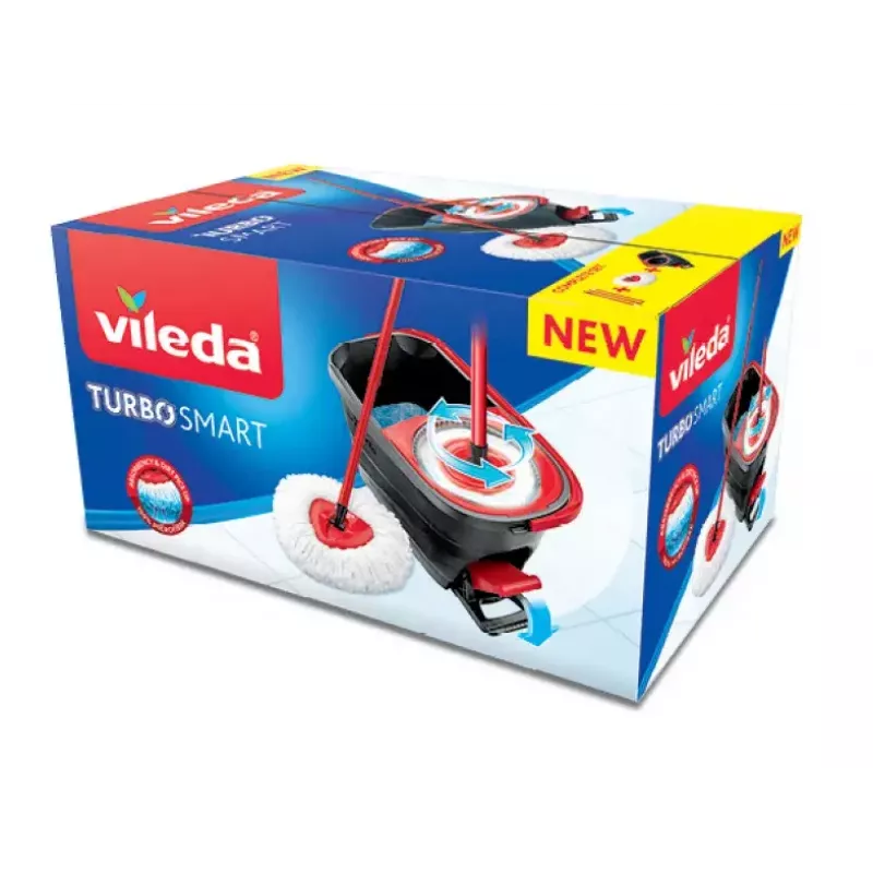 Mopping system Vileda Turbo Smart Single tank Black Red 166140