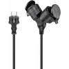 Goobay 65434 Power Extension 5m 2 AC Outlets Outdoor Black