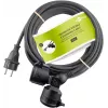 Power Extension Cord Goobay 65435 10m 2 AC Outlets Outdoor Black