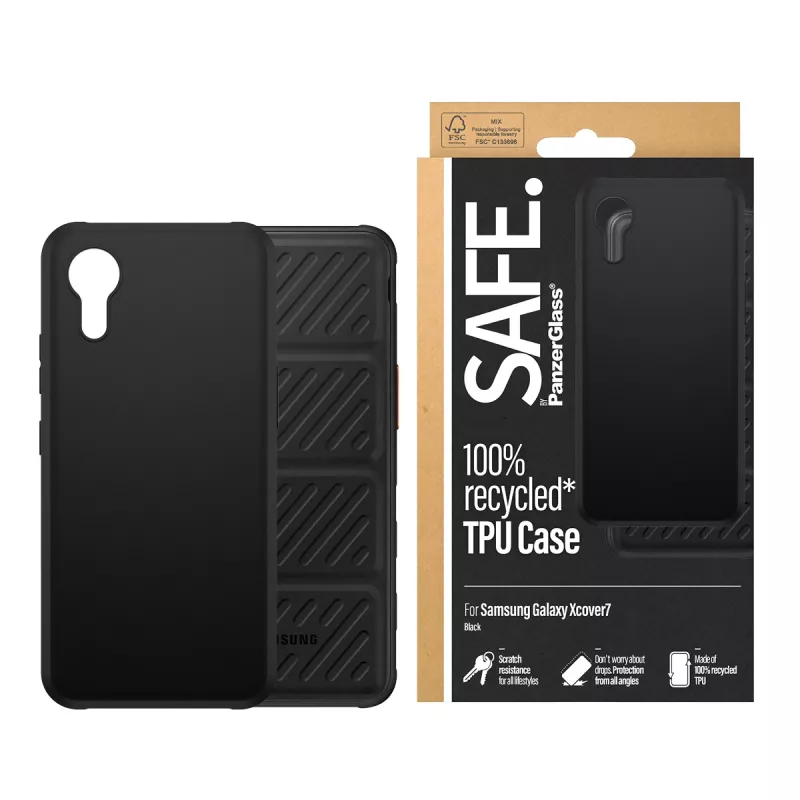 PanzerGlass SAFE. by ® TPU Case Black Samsung Galaxy Xcover7