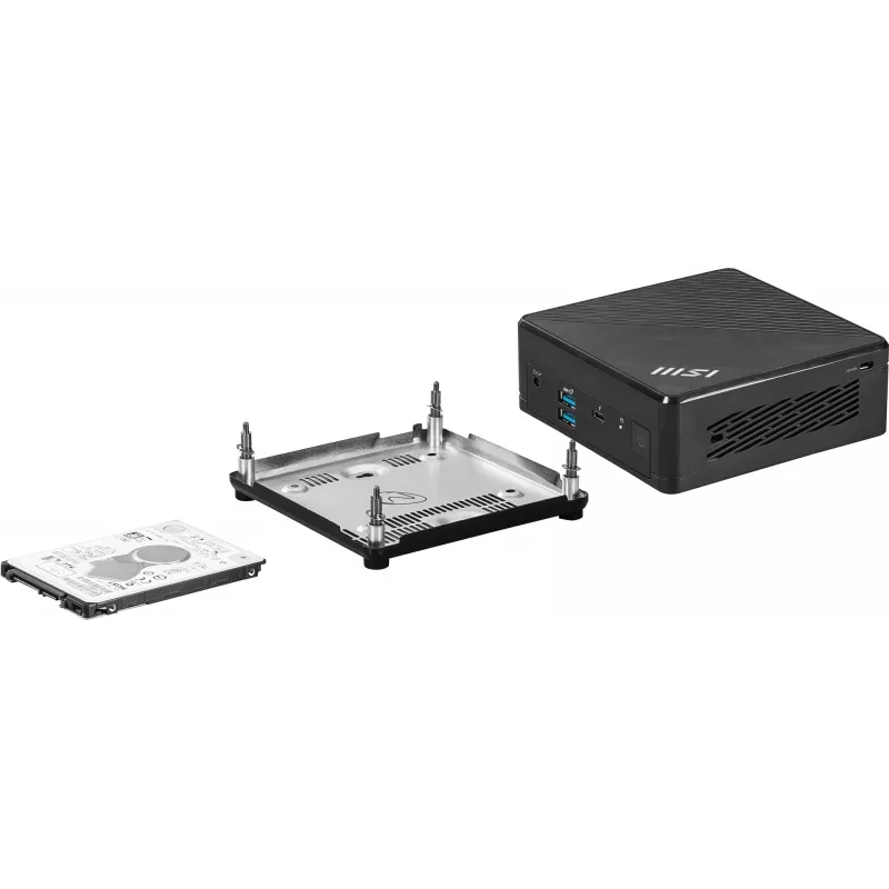 MSI Cubi 5 12M-283BAT PC/workstation barebone 0.66L sized PC Black i5-1235U