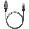 Cable Gender Changer Goobay 74400 USB 3.0 Type A RJ45 15m Black Silver