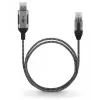 Cable Gender Changer Goobay 74400 USB 3.0 Type A RJ45 15m Black Silver