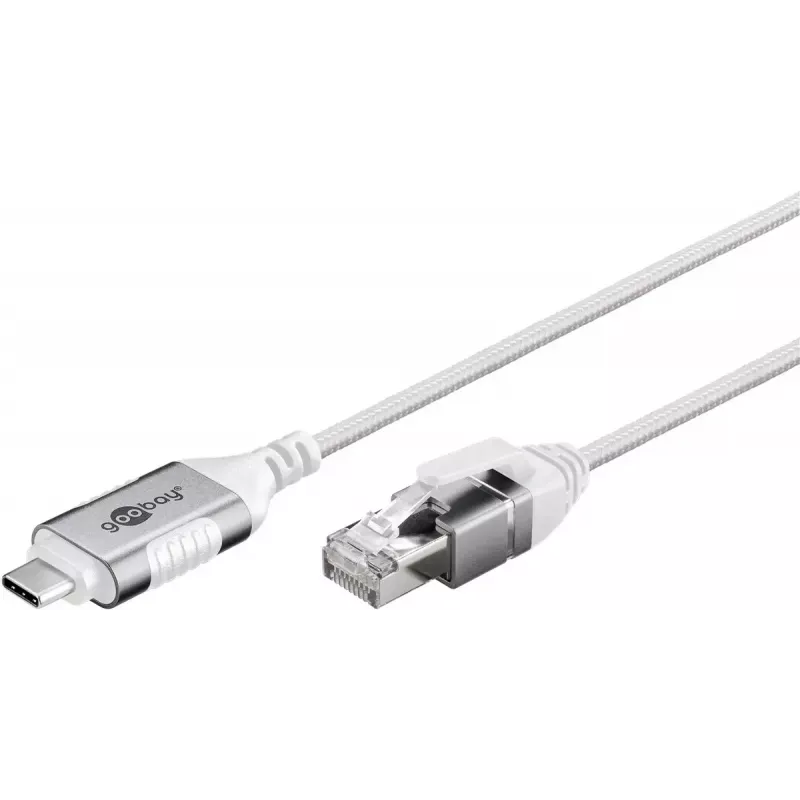 Goobay 74390 Cable Gender Changer USB 3.1 Type A RJ45 White