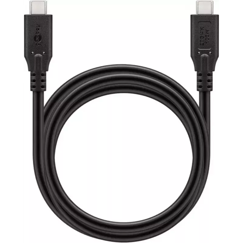 USB Cable Goobay 74196 USB4 Gen 2x2 1.5m USB C Black
