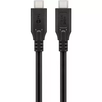 USB Cable Goobay 74184 USB4 Gen 2x2 1.5m USB C Black