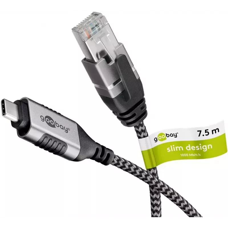 Goobay 74406 Cable Gender Changer USB 3.1 Type A RJ45 7.5m