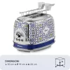 Ariete 0155/0C Toaster 2 slice 815 W Blue Multicolour