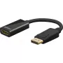 Goobay 75269 Video Cable Adapter 0.1 m DisplayPort HDMI Black