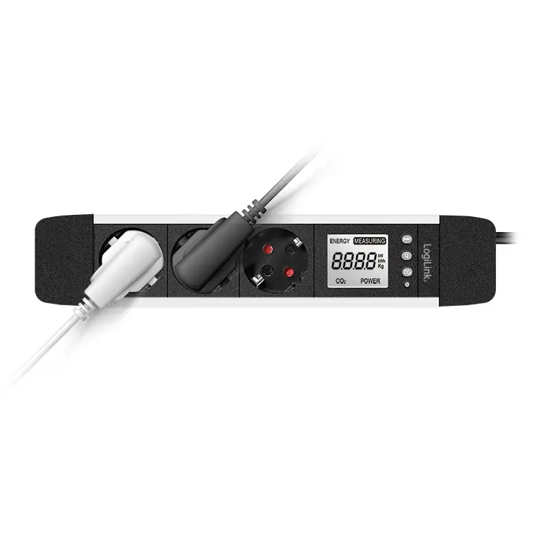 Power Extension 2Direct LPS285 1.4m 3 AC Outlets Indoor Black Silver