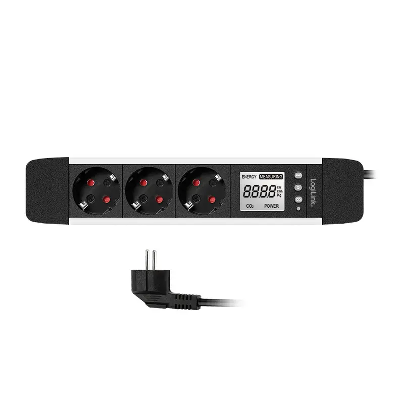 Power Extension 2Direct LPS285 1.4m 3 AC Outlets Indoor Black Silver