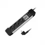 Power Extension 2Direct LPS285 1.4m 3 AC Outlets Indoor Black Silver