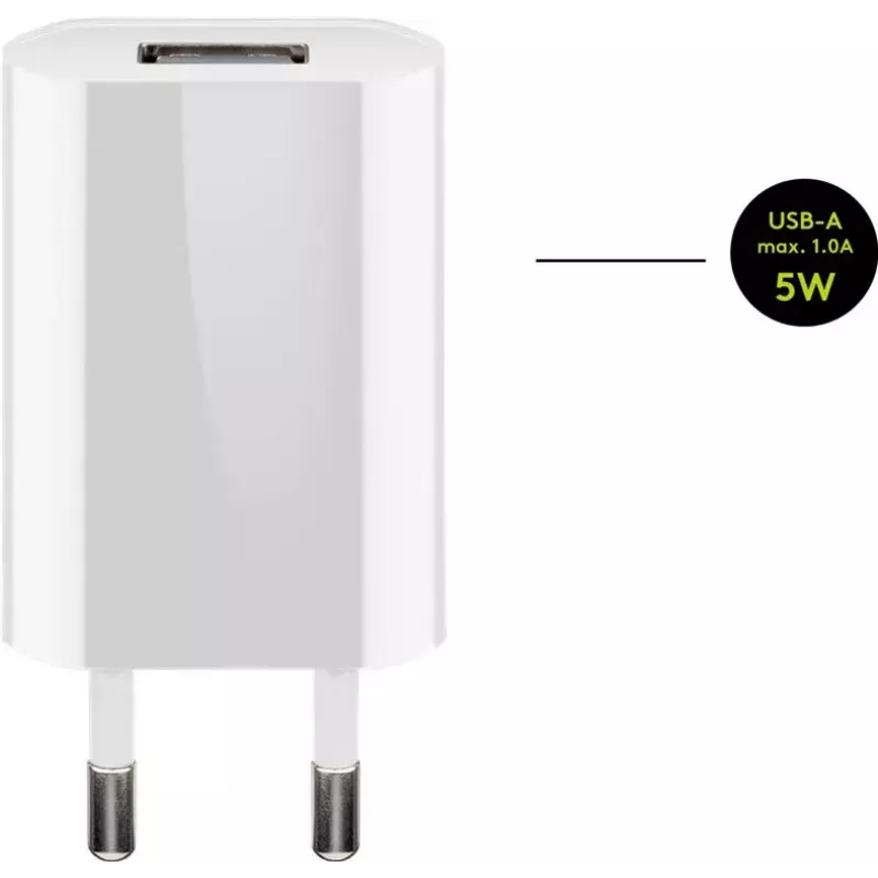 Charger Set Goobay 5W Apple Lightning Indoor AC Mobile Phone