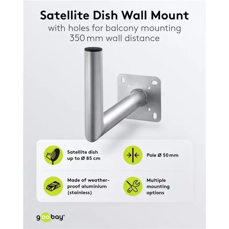 Satellite Dish Wall Mount Goobay 67301