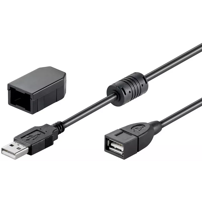 USB cable Goobay 93284 USB 2.0 2 m USB A Black