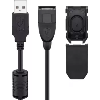 USB cable Goobay 93284 USB 2.0 2 m USB A Black