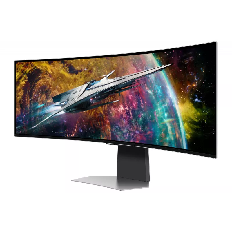 Samsung G95SC computer monitor 124.5 cm (49 inch) 5120 x 1440 pixels Dual QHD OLED Silver