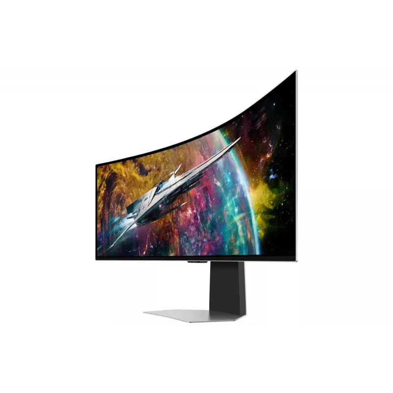 Samsung G95SC computer monitor 124.5 cm (49 inch) 5120 x 1440 pixels Dual QHD OLED Silver