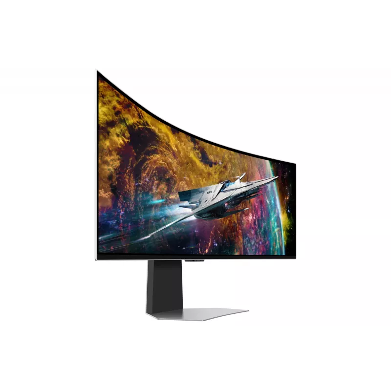 Samsung G95SC computer monitor 124.5 cm (49 inch) 5120 x 1440 pixels Dual QHD OLED Silver