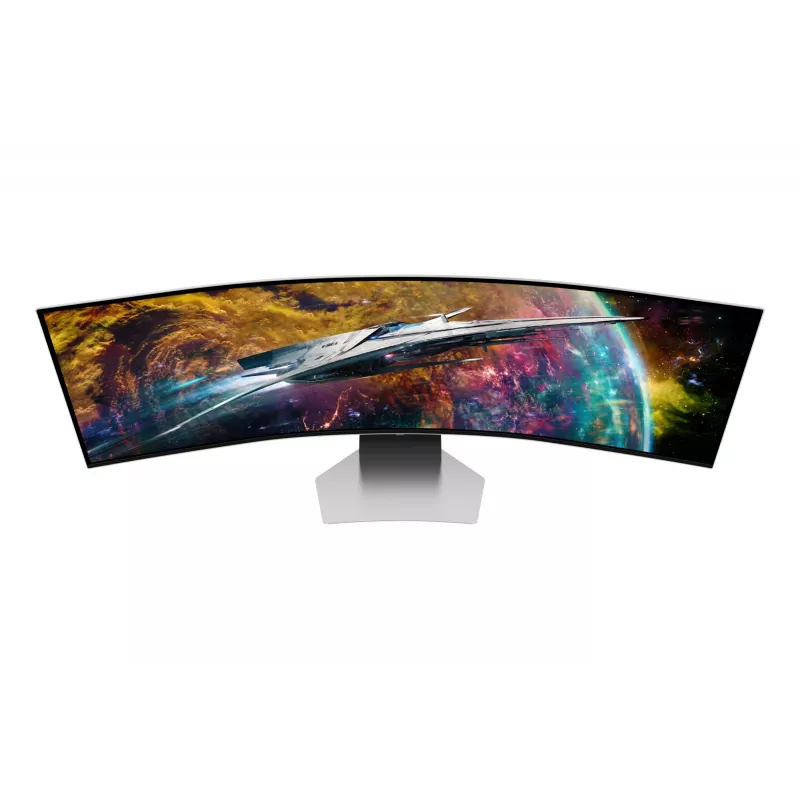 Samsung G95SC computer monitor 124.5 cm (49 inch) 5120 x 1440 pixels Dual QHD OLED Silver