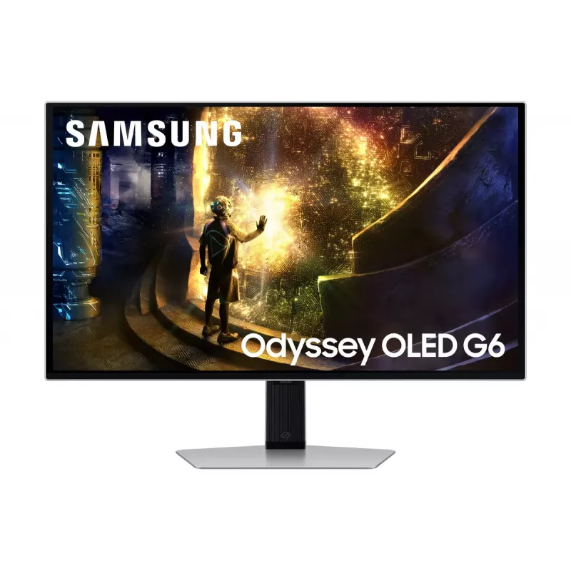Samsung G61SD computer monitor 68.6 cm (27 inch) 2560 x 1440 pixels Quad HD OLED Silver