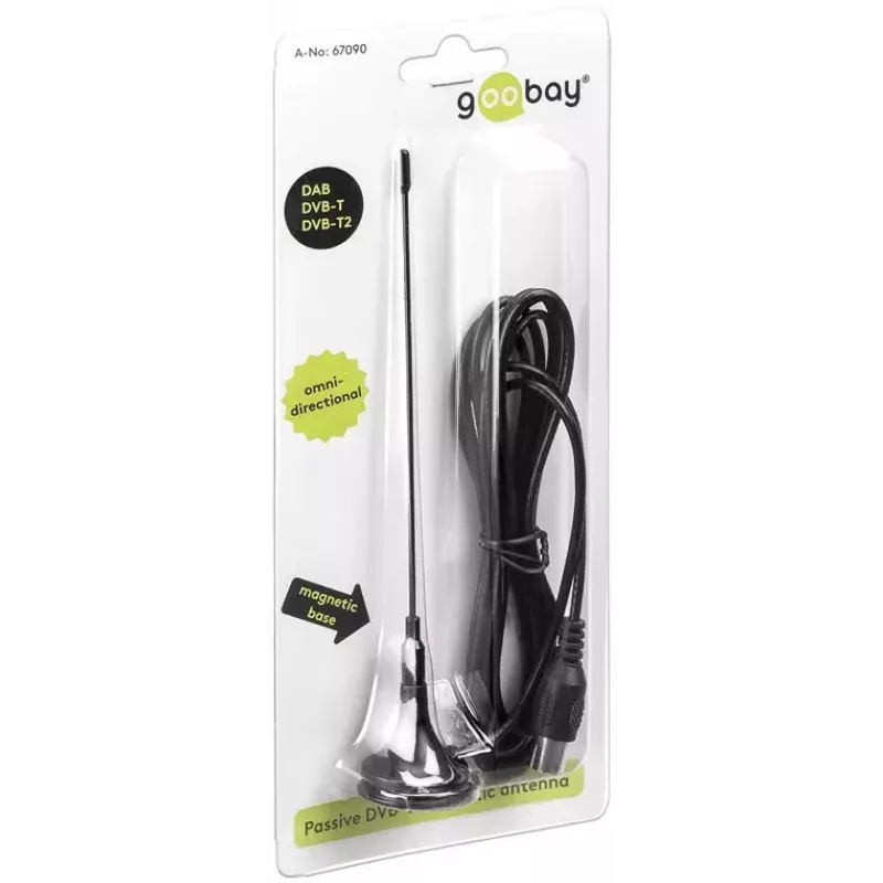 Antenna Goobay Passive DVB-T2 (HD) Mini Magnetic