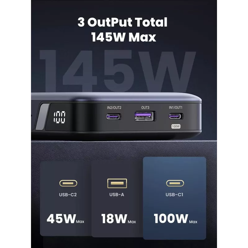 Portable Power Bank Ugreen 90597A 25000 mAh