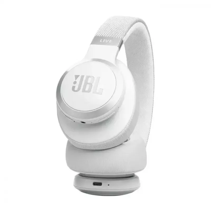 JBL Live 770NC Headset Wireless Head-band Calls/Music Bluetooth White
