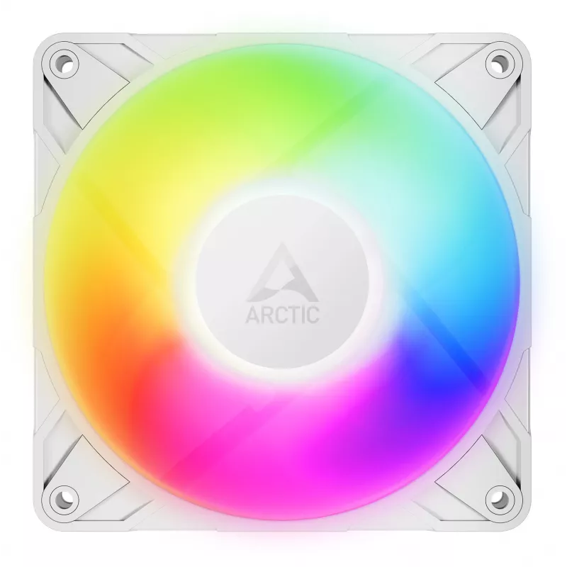 ARCTIC Freezer P12 Pro A-RGB (White) - 3 Pack 120 mm A-RGB PWM Fan with Cable Splitter
