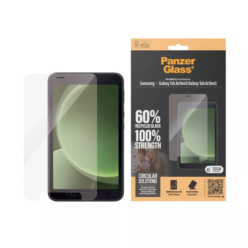PanzerGlass ® Screen Protector Samsung Galaxy Tab Active5 | Active3 | Ultra-Wide Fit