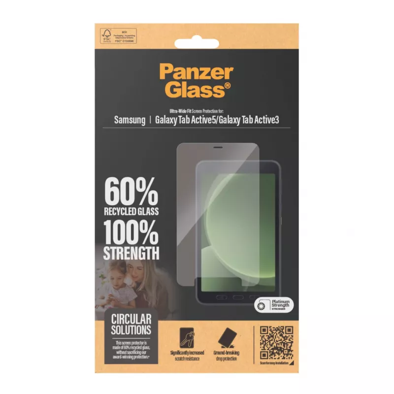 PanzerGlass ® Screen Protector Samsung Galaxy Tab Active5 | Active3 | Ultra-Wide Fit