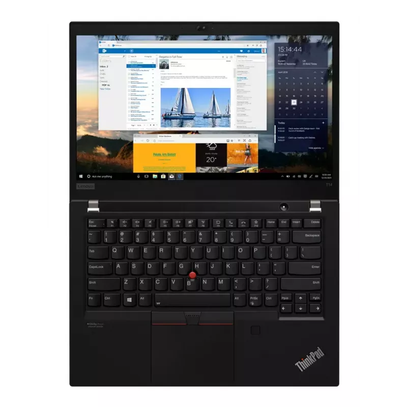 Laptop tecXL ThinkPad T14 Gen 2 (Intel) i5-1145G7, 14 inch FHD, 16GB DDR4, 512GB SSD, Wi‑Fi 6, Windows 11 Pro, Black