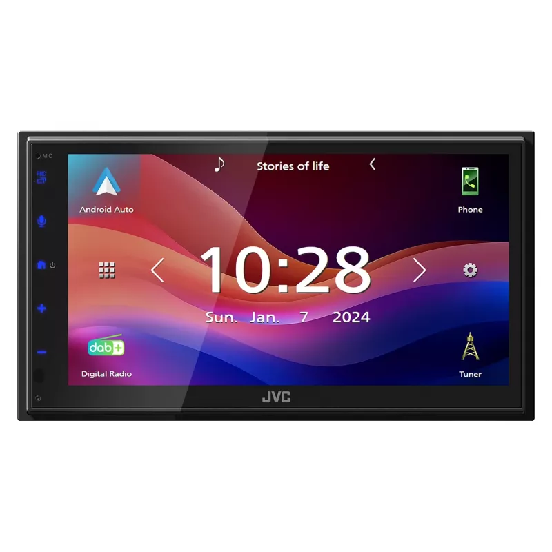 JVC KW-M695DBW car media receiver Black Wi-Fi 200 W Bluetooth