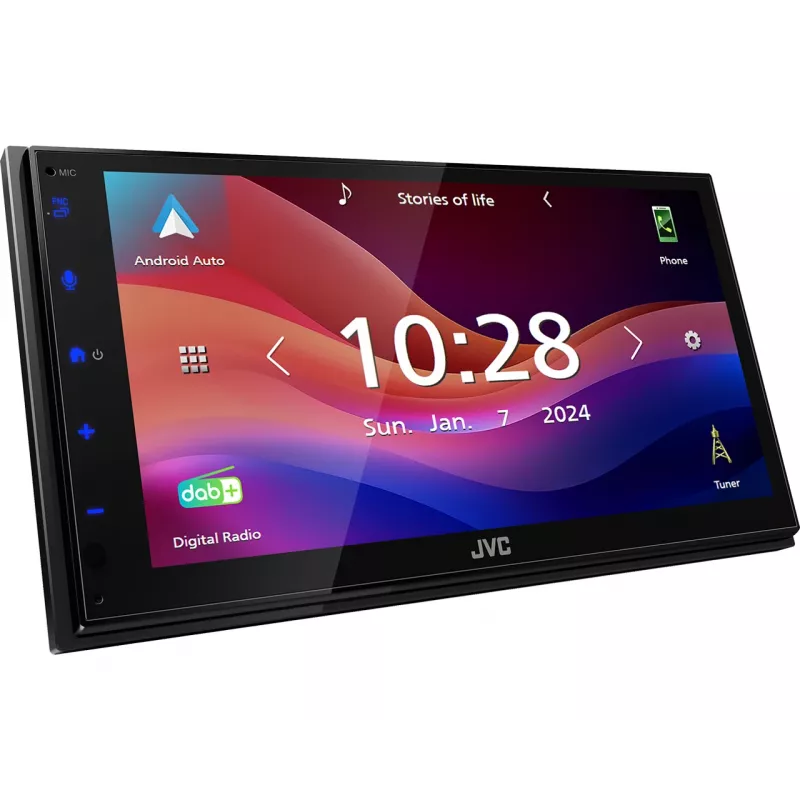 JVC KW-M695DBW car media receiver Black Wi-Fi 200 W Bluetooth