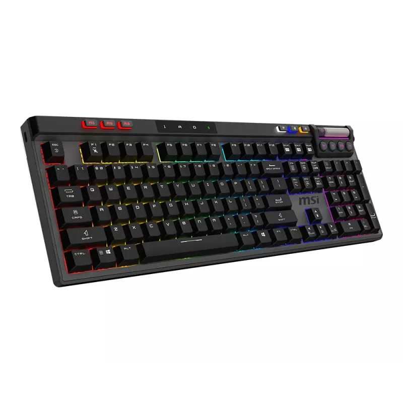 MSI Strike Pro Wireless Silent Mechanical Gaming Keyboard, DE (QWERTZ) Layout, Black