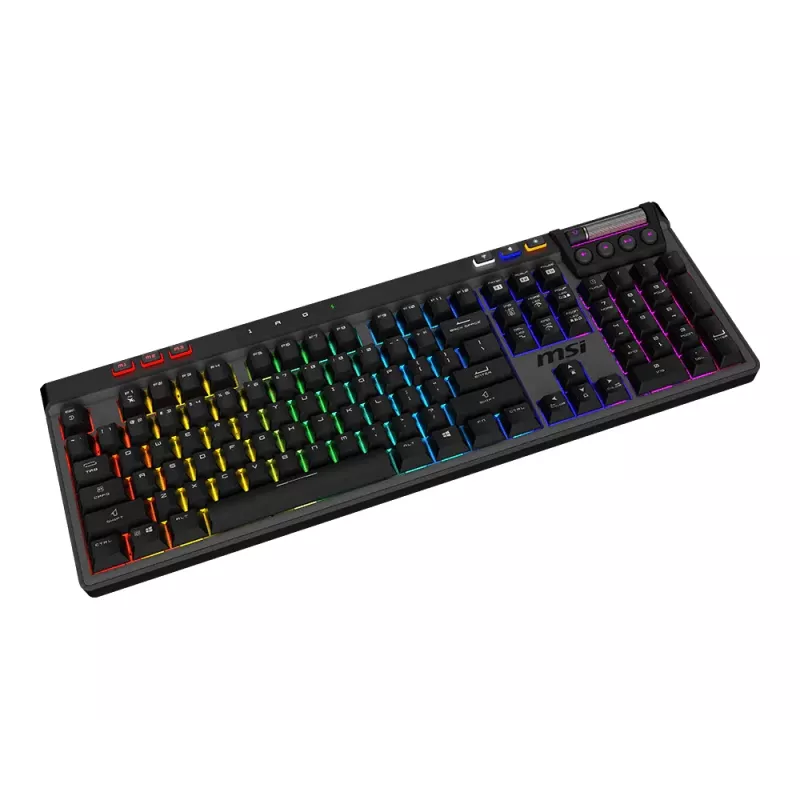 MSI Strike Pro Wireless Silent Mechanical Gaming Keyboard, DE (QWERTZ) Layout, Black