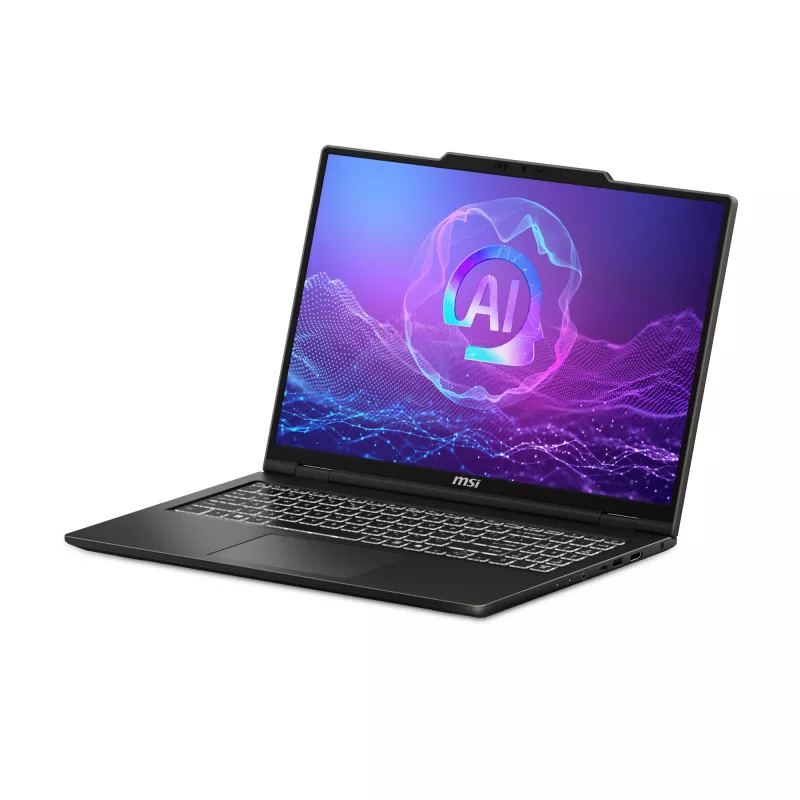 Laptop MSI Venture A16 AI+ A3HMG-036DE — 16 inch 2K (2048×1280), AMD Ryzen AI 7 340 2 GHz, 16 GB DDR5, 1 TB SSD, RTX 5050, Windows 11 Home, grey