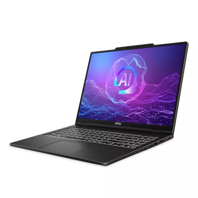 Laptop MSI VenturePro A16 AI+ A3HWEG-003DE — AMD Ryzen AI 7 350, 16 inch 2K (2048×1280), 16 GB DDR5, 1 TB SSD, NVIDIA GeForce RTX 5050, Windows 11 Home, Grey