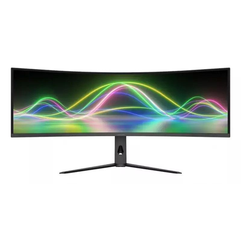 LC-Power LC-M49QCK 49 inch Dual QHD (5120×1440) Curved VA LCD Monitor, 3 ms, 32:9, VESA, Height Adjustable, Black