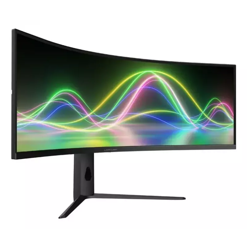 LC-Power LC-M49QCK 49 inch Dual QHD (5120×1440) Curved VA LCD Monitor, 3 ms, 32:9, VESA, Height Adjustable, Black