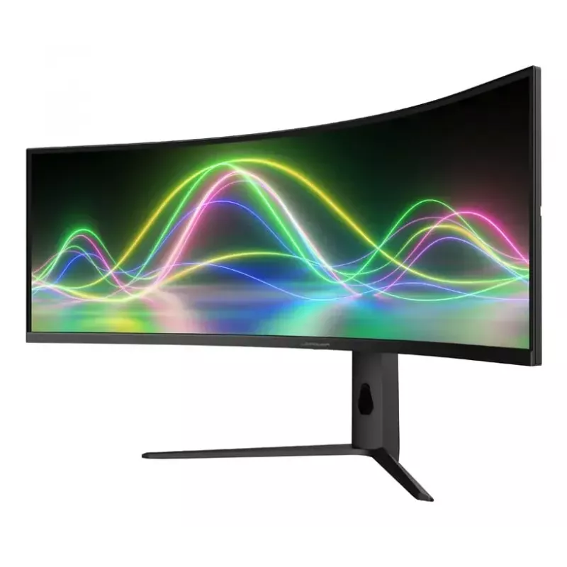 LC-Power LC-M49QCK 49 inch Dual QHD (5120×1440) Curved VA LCD Monitor, 3 ms, 32:9, VESA, Height Adjustable, Black