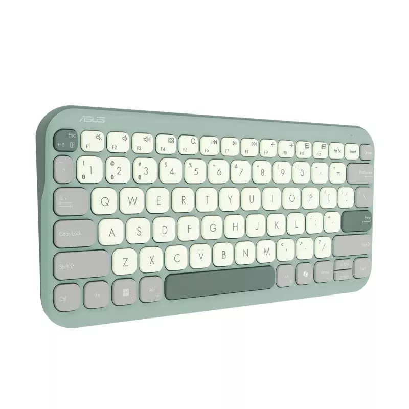ASUS KW100 /GN/GE/81 keyboard Home Bluetooth QWERTZ German Green, Light Green
