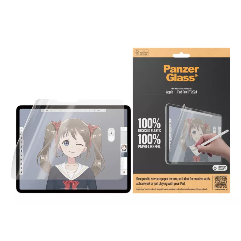 PanzerGlass ® GraphicPaper® Screen Protector iPad Pro 11'' (2024-2025) | Ultra-Wide Fit