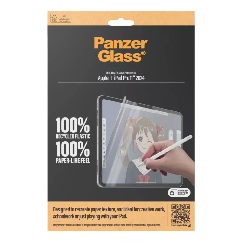 PanzerGlass ® GraphicPaper® Screen Protector iPad Pro 11'' (2024-2025) | Ultra-Wide Fit