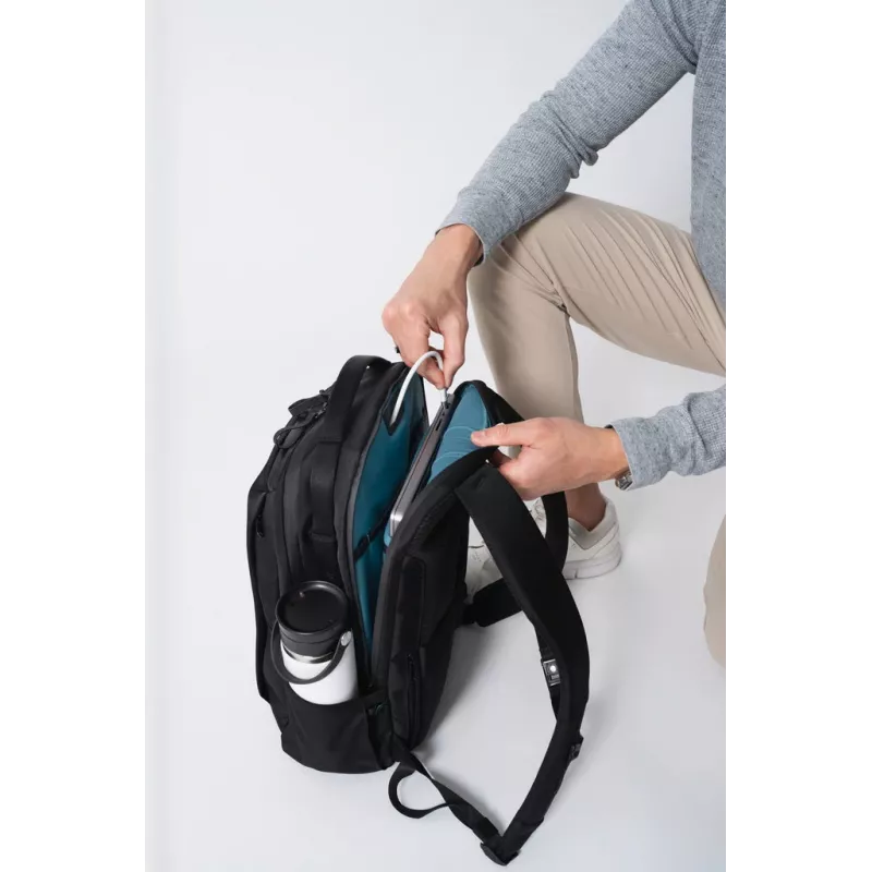 Backpack HYPER HyperPack HP21PBKGL for laptops up to 40.6 cm (16 inch) — black, PET/Polyester