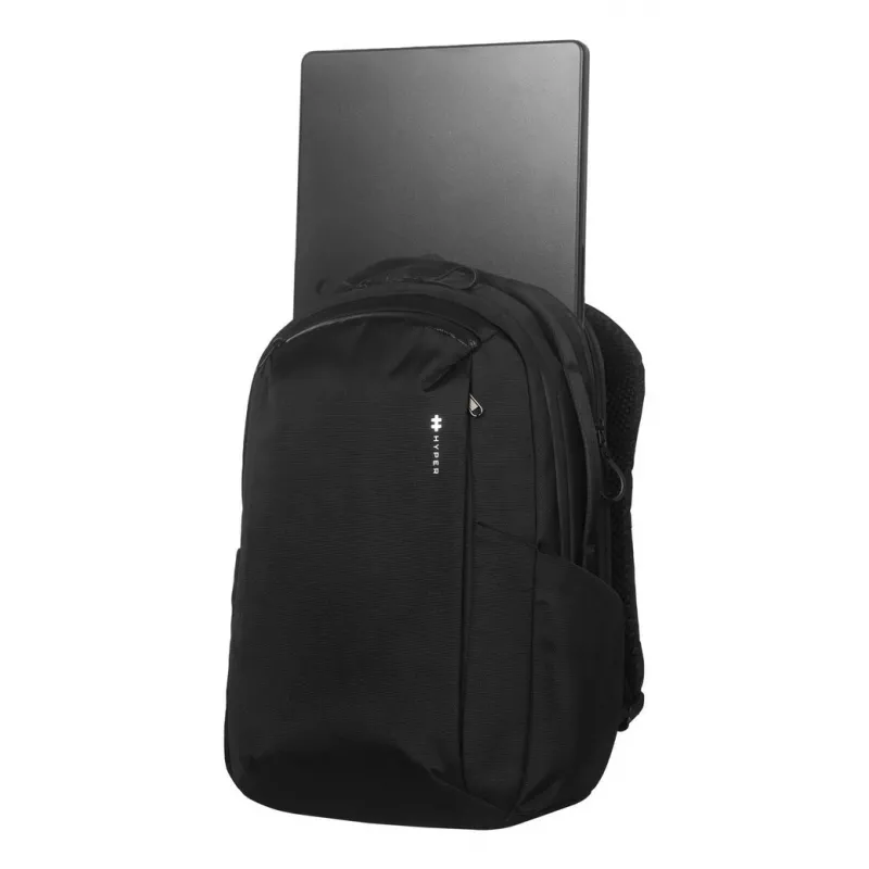 Backpack HYPER HyperPack HP21PBKGL for laptops up to 40.6 cm (16 inch) — black, PET/Polyester