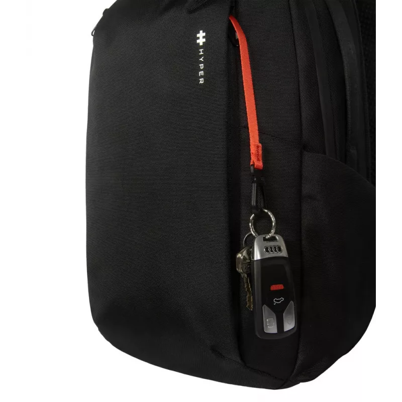 Backpack HYPER HyperPack HP21PBKGL for laptops up to 40.6 cm (16 inch) — black, PET/Polyester