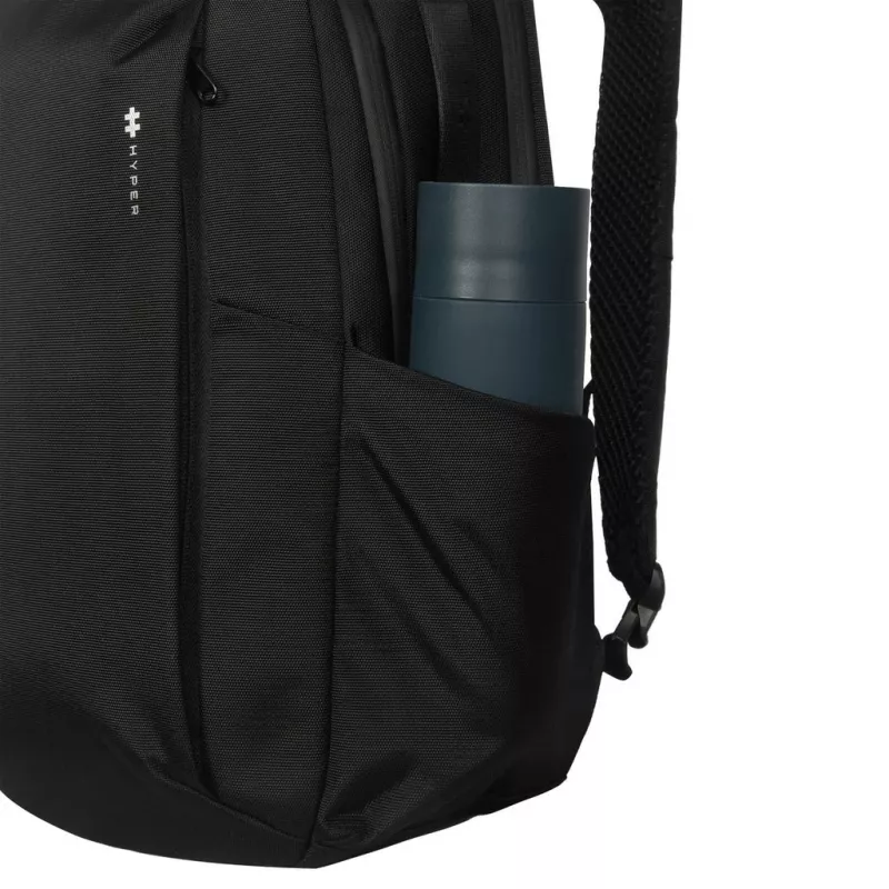 Backpack HYPER HyperPack HP21PBKGL for laptops up to 40.6 cm (16 inch) — black, PET/Polyester