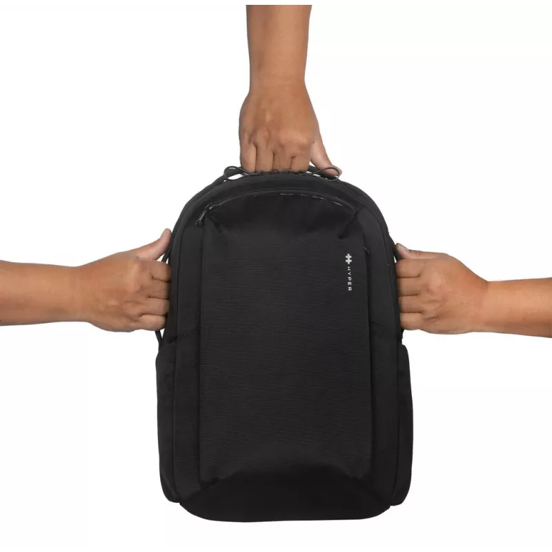 Backpack HYPER HyperPack HP21PBKGL for laptops up to 40.6 cm (16 inch) — black, PET/Polyester