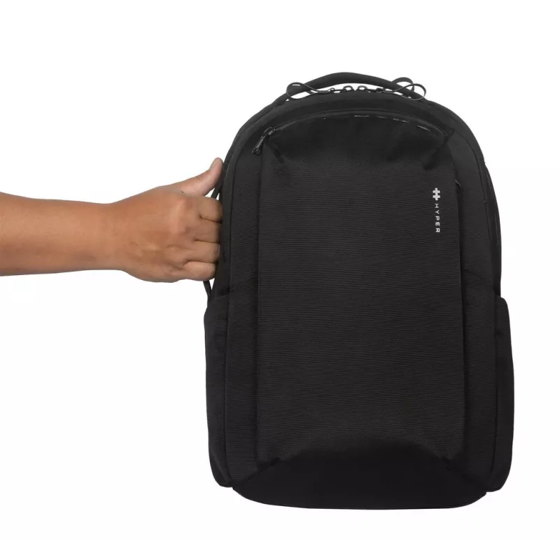 Backpack HYPER HyperPack HP21PBKGL for laptops up to 40.6 cm (16 inch) — black, PET/Polyester